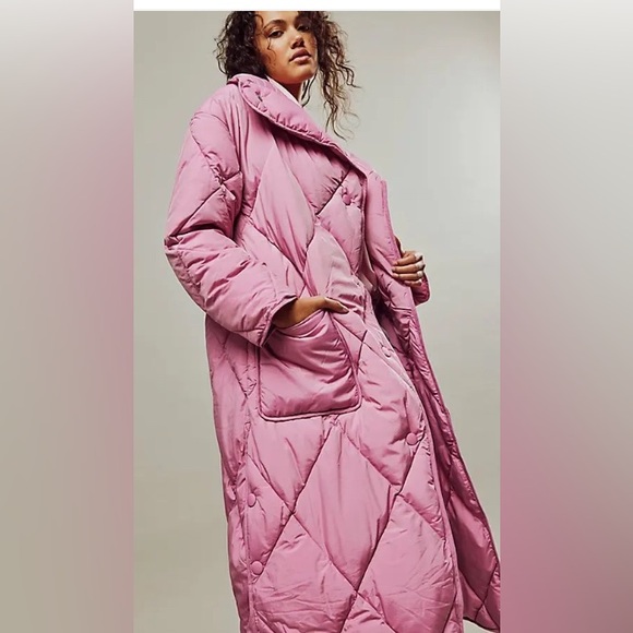 We The Free Jackets & Blazers - We The Free Joanna Maxi Puffer Jacket -pink frosting NEW